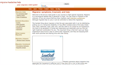 Desktop Screenshot of migraine-headaches-help.com