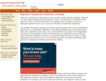 Tablet Screenshot of migraine-headaches-help.com